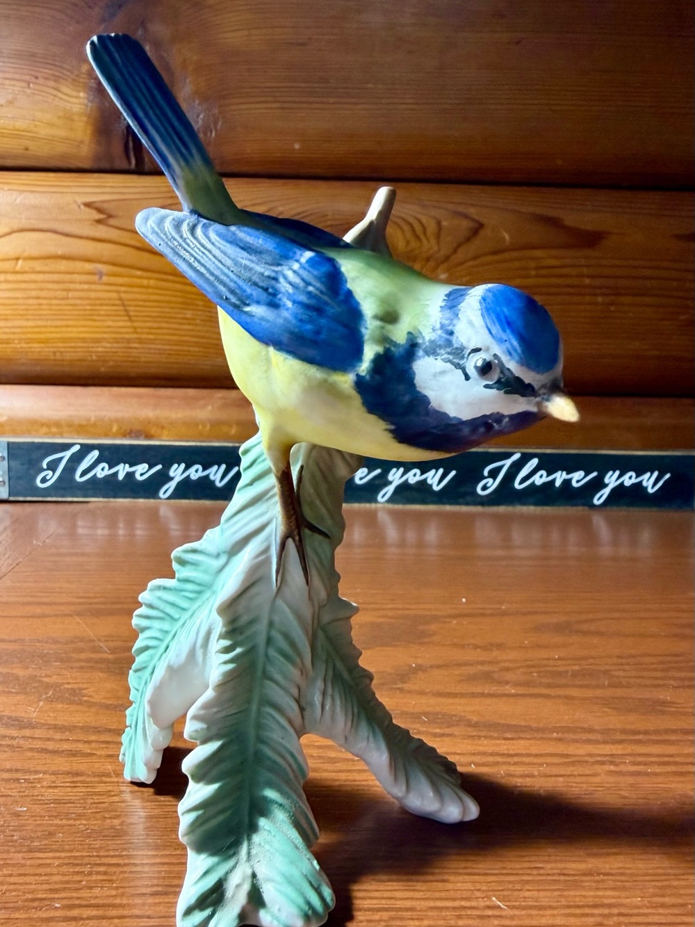 Vintage W. Germany Goebel Blue Tit Titmouse Bird Figurine